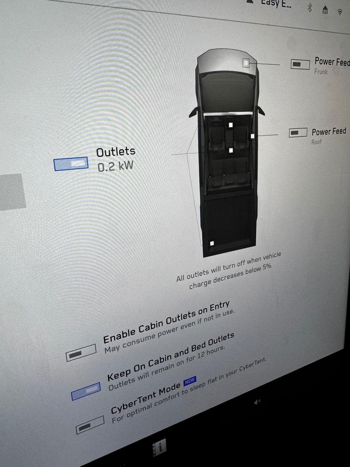 Tesla Cybertruck Igloo 80DZ Electric Cooler installed in bed! Uses 0.2kW power draw IMG_0629