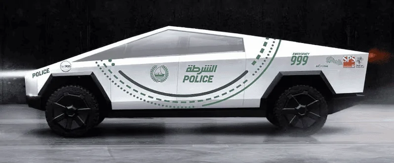 Tesla Cybertruck Dubai Police Cybertruck, First Official Police CT 1718589851961-dd