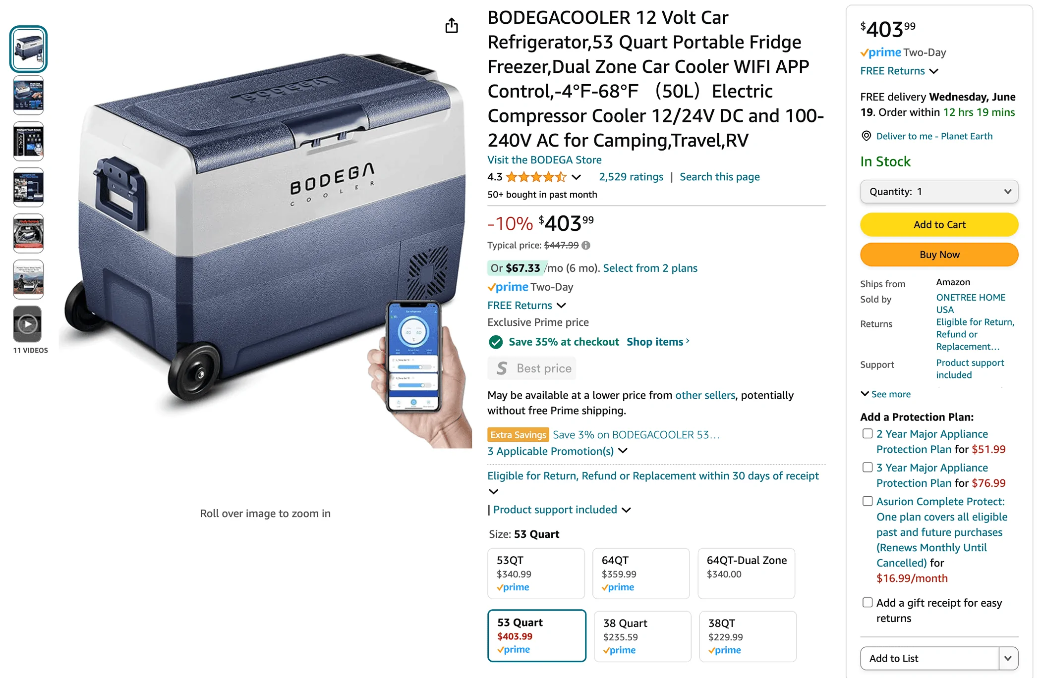 Tesla Cybertruck Igloo 80DZ Electric Cooler installed in bed! Uses 0.2kW power draw Screenshot 2024-06-17 at 10.42.42 AM