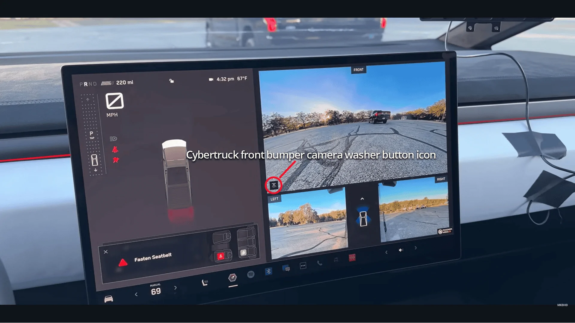 Tesla Cybertruck pinned sideview camera feed in center console 1718654580153-d8