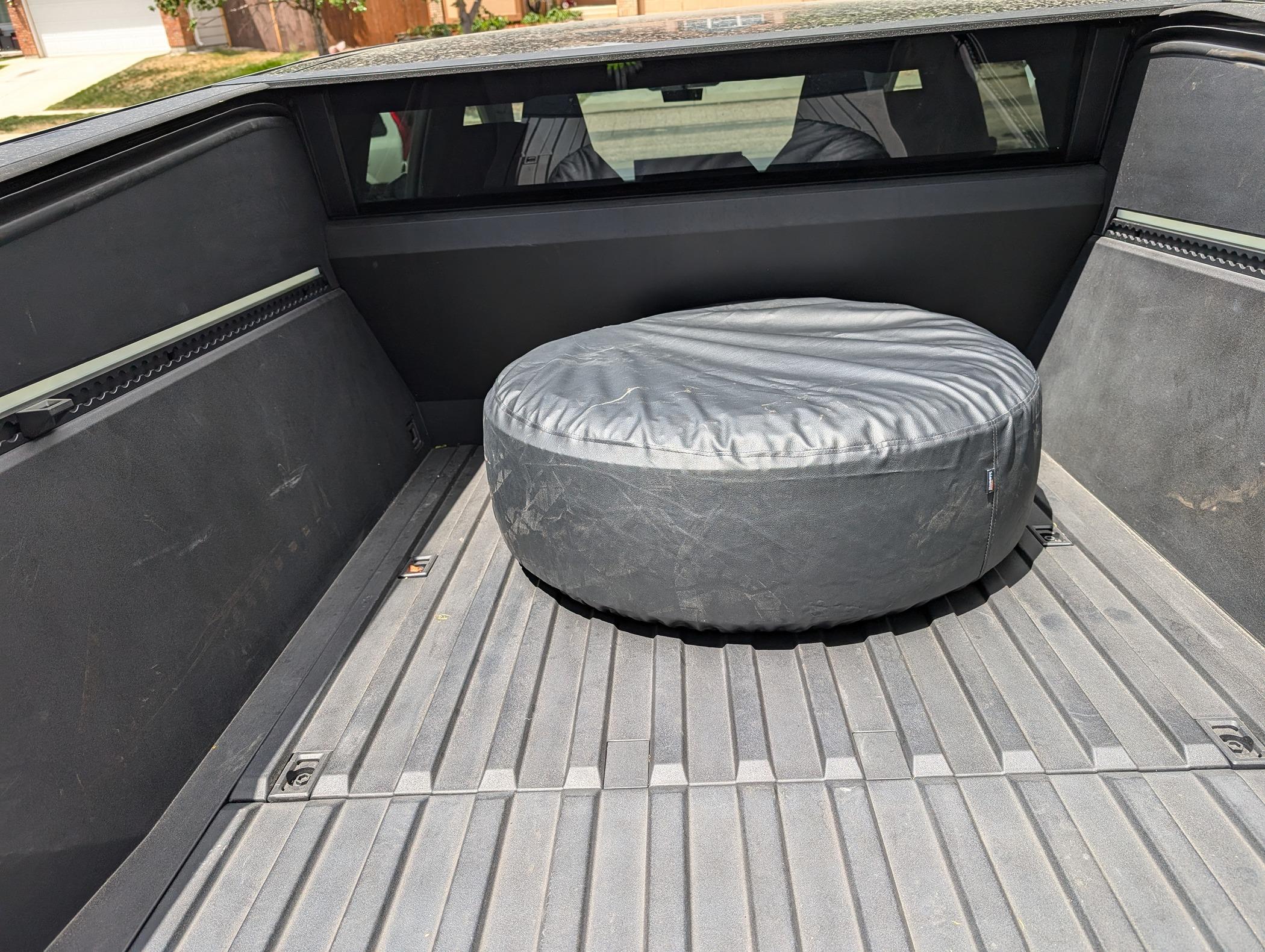 Tesla Cybertruck Cybertruck Spare Tire + Change Tool Kit Available Now in Official Tesla Shop PXL_20240615_175909104