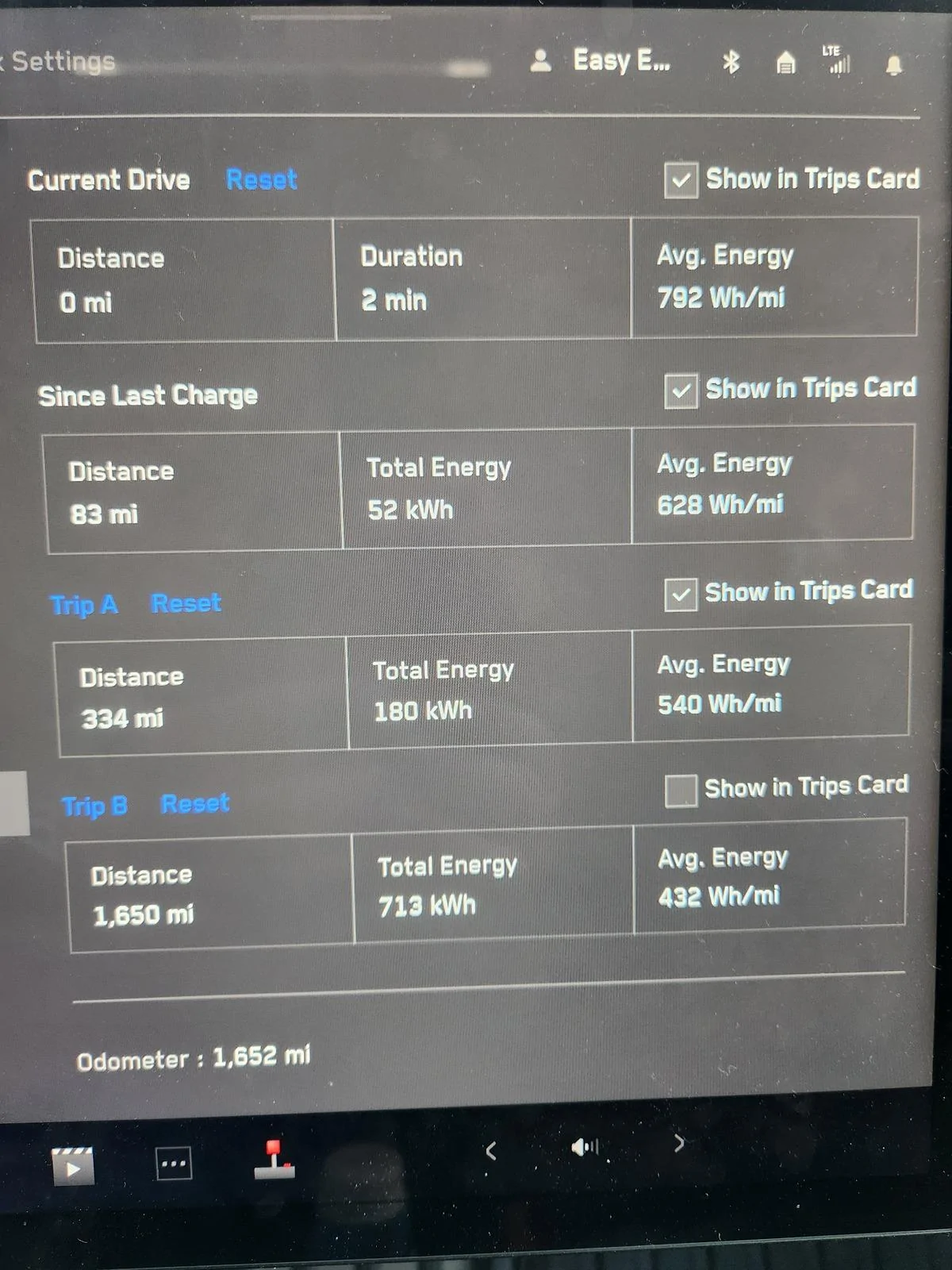 Tesla Cybertruck Towing stats: High Wall Pop-up (truck's height) 20240617_192028