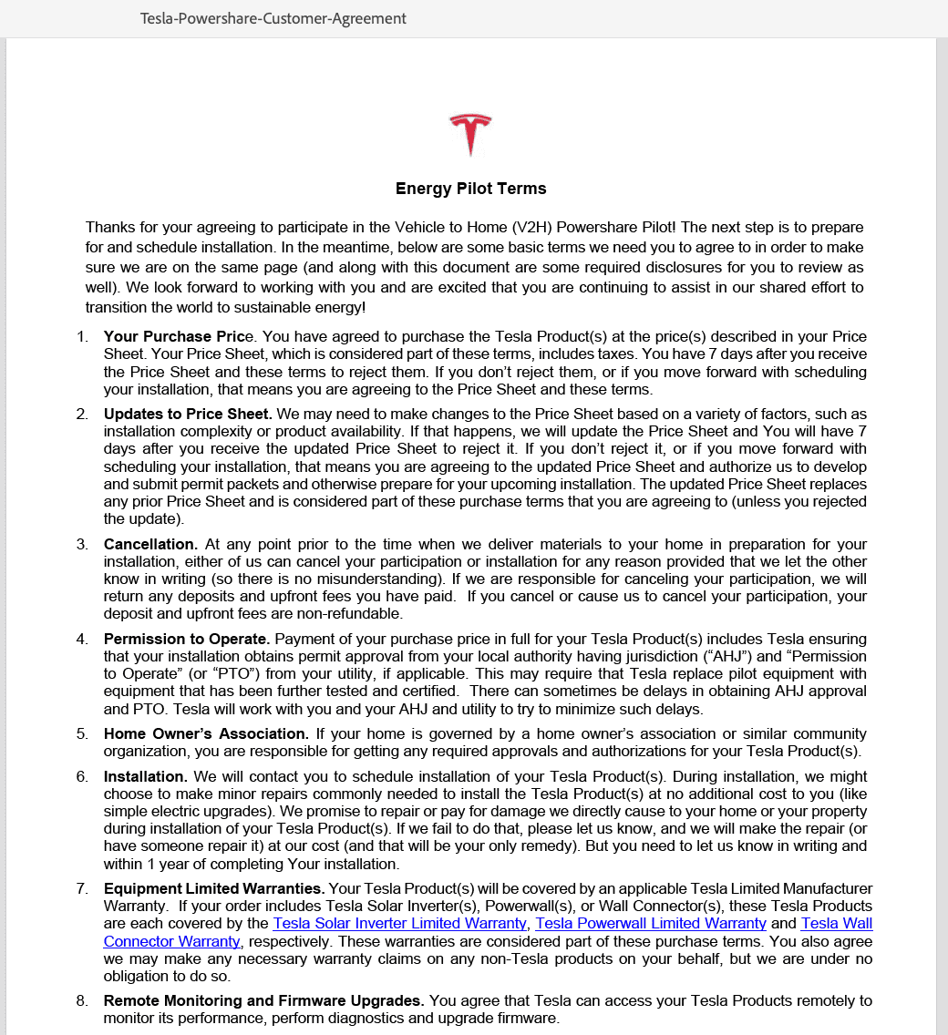 Tesla Cybertruck Powershare Customer Support Email Address Screenshot 2024-06-18 at 12.58.56 PM