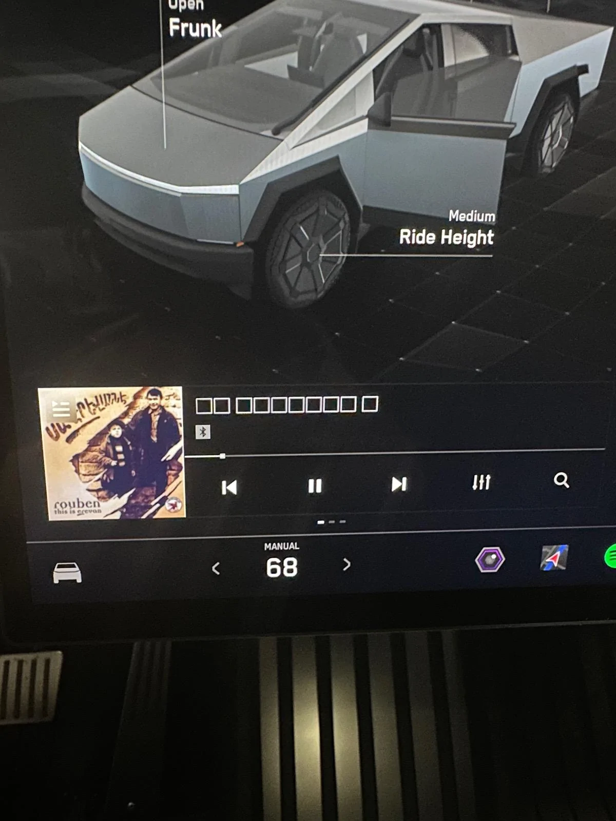 Tesla Cybertruck Font issue - Unicode not displaying / recognized on screen IMG_1893