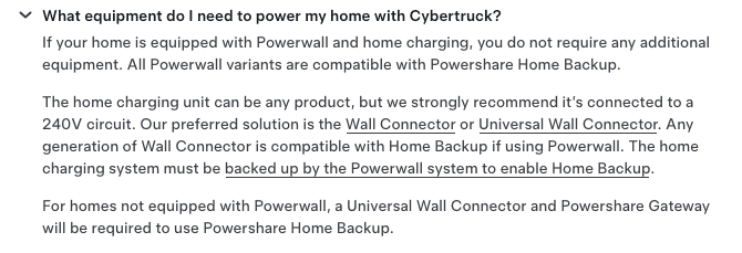 Tesla Cybertruck Powershare - nothing additional required for existing Tesla Gateway and Powerwall owners 1718887078800-v3