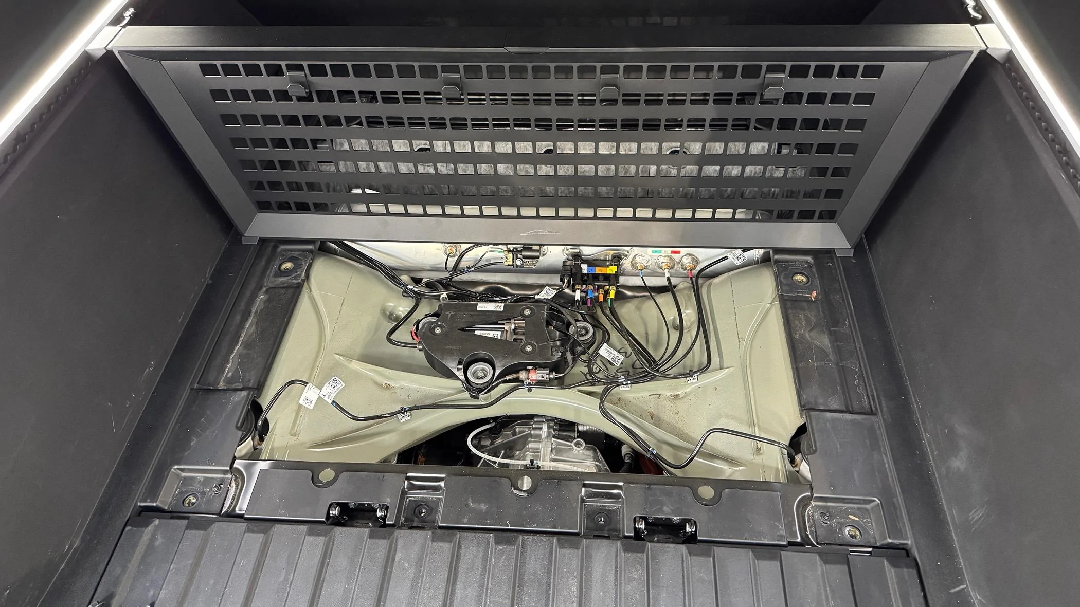 Tesla Cybertruck Fixed Vault Cargo Divider replacements being sent by Tesla IMG_9044
