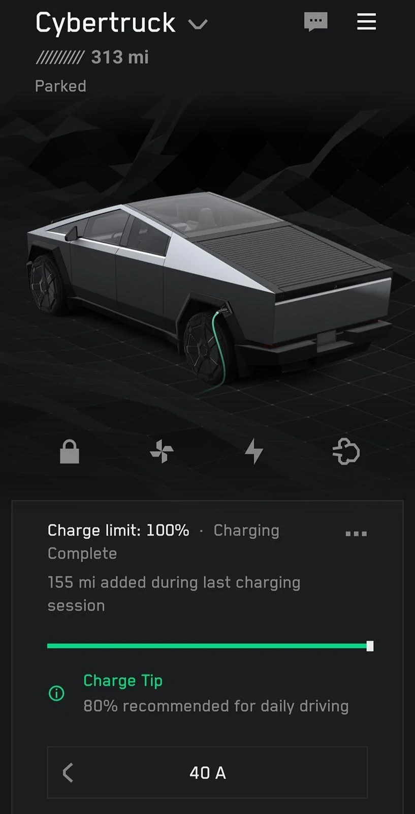 Tesla Cybertruck 100% Charge, What Does Your Truck Show in Range? Screenshot_20240620_052657_Tesla