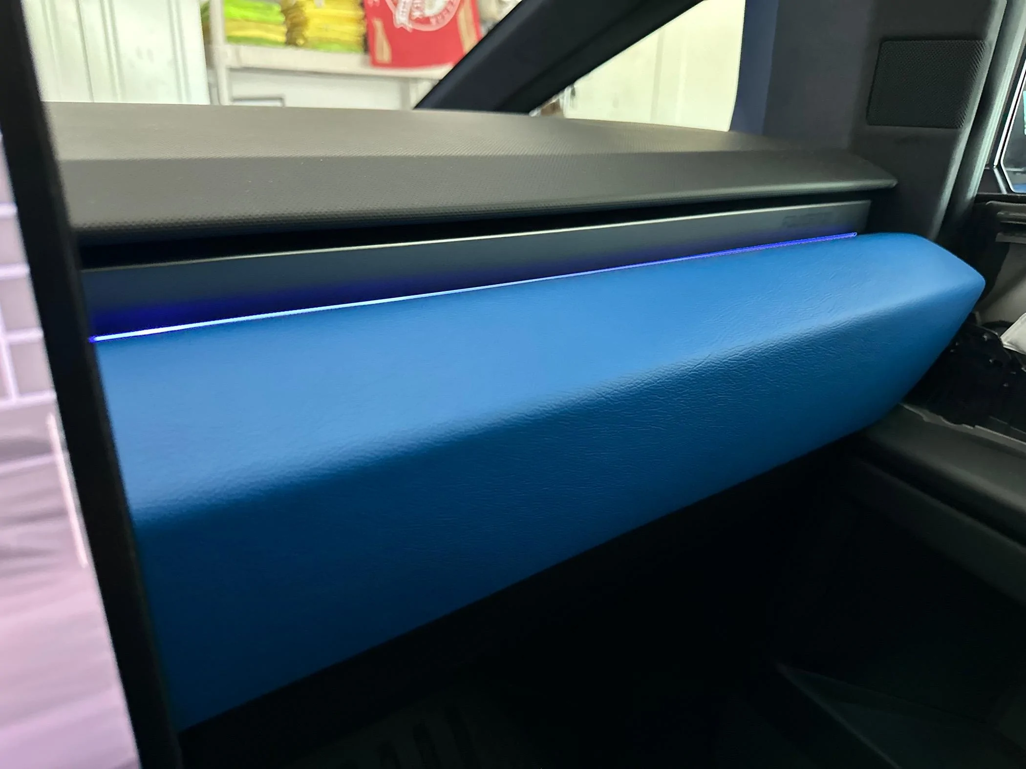 Tesla Cybertruck KPMF Matte Iced Blue Titanium Wrapped Cybertruck IMG_1612