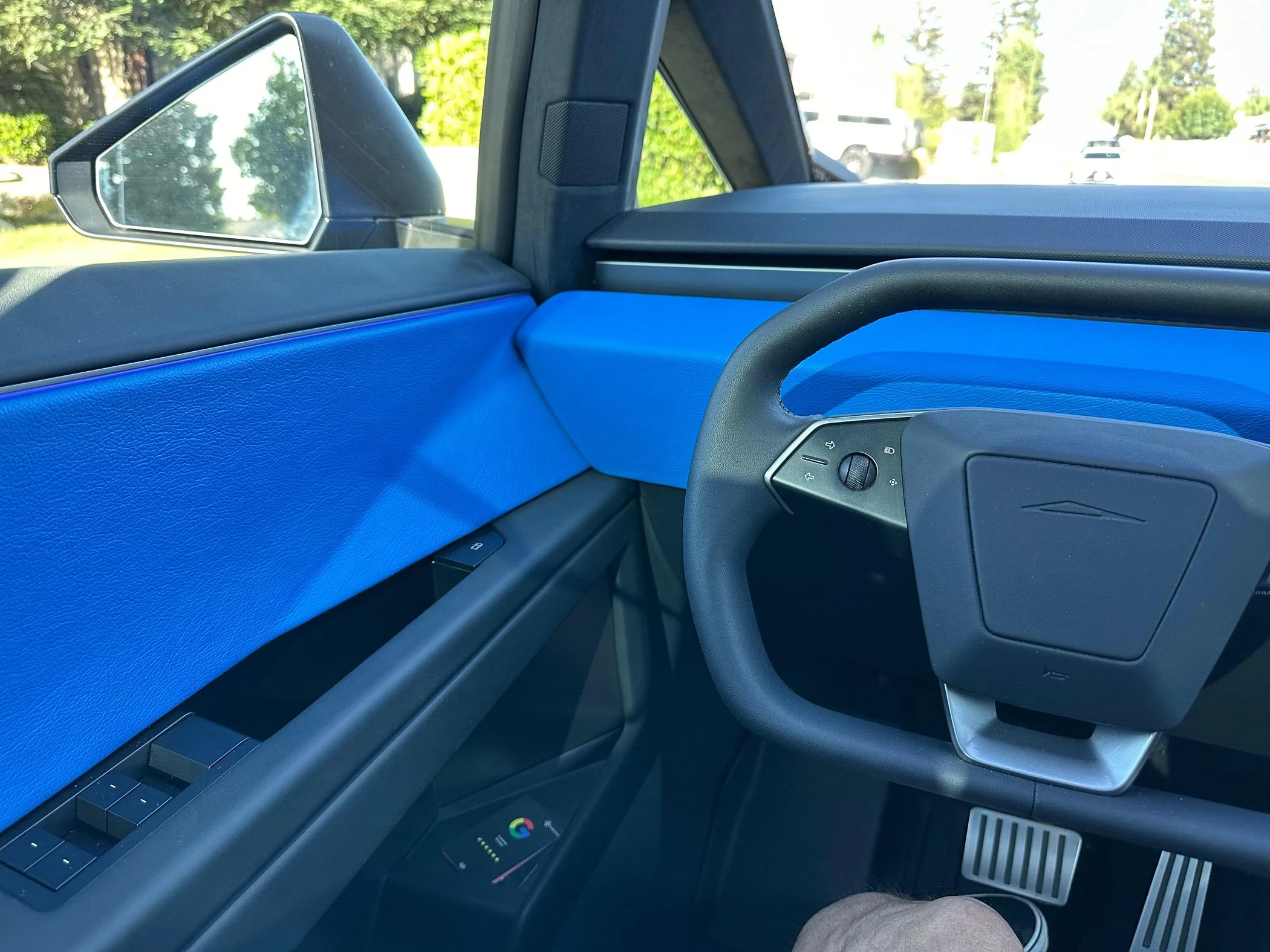 Tesla Cybertruck KPMF Matte Iced Blue Titanium Wrapped Cybertruck IMG_1620