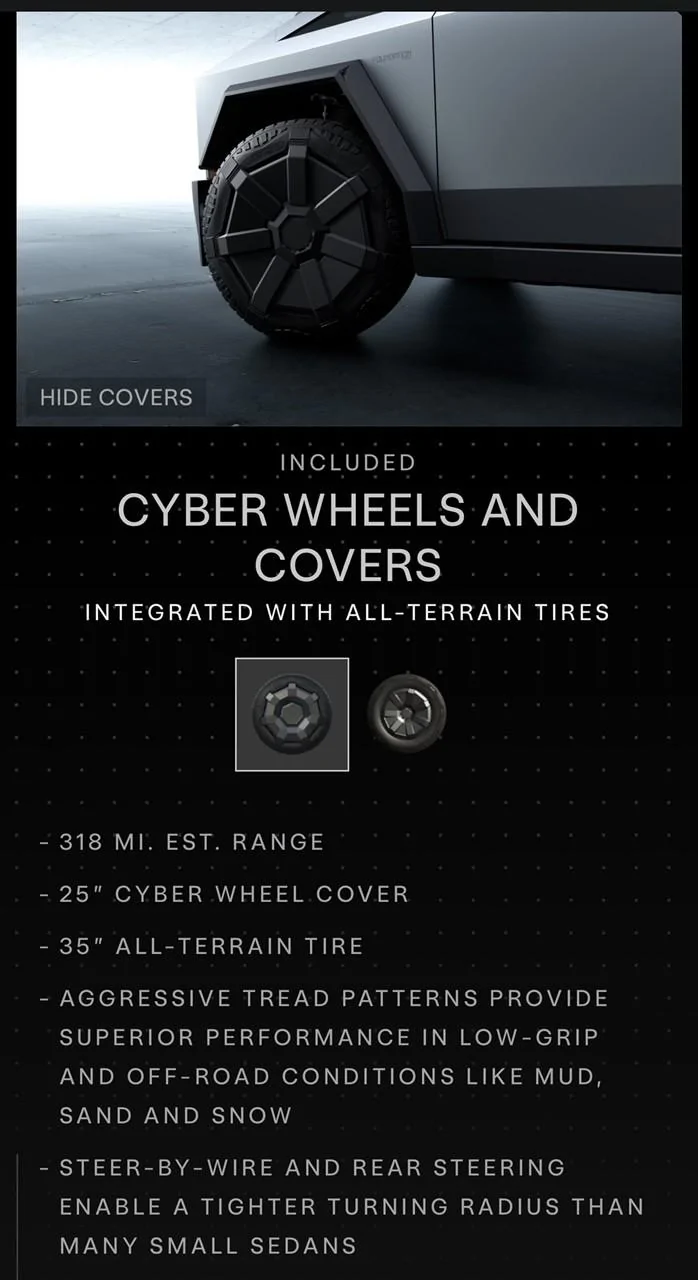 Tesla Cybertruck Tires: All-Terrain vs All-Season, which one to get? ct