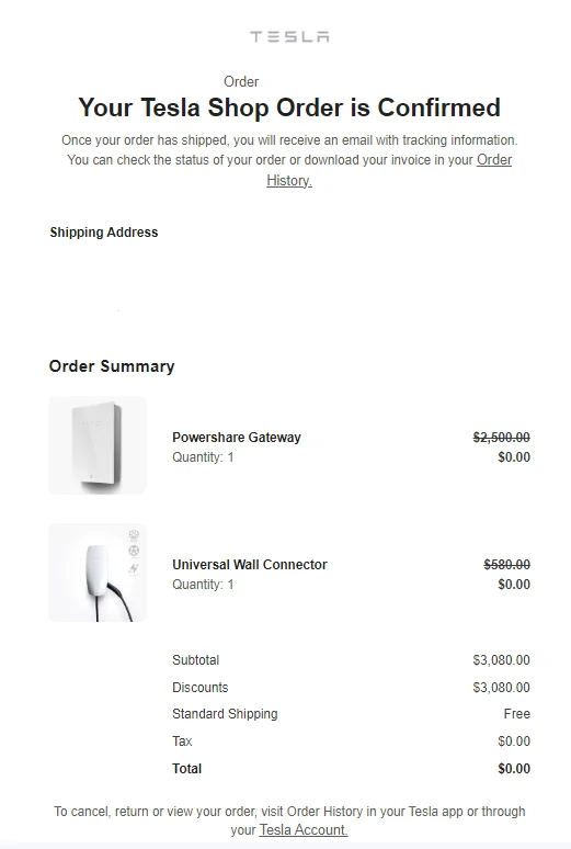 Tesla Cybertruck Powershare - Is it now delivered to home when using $2500 voucher? Image_20240621080050