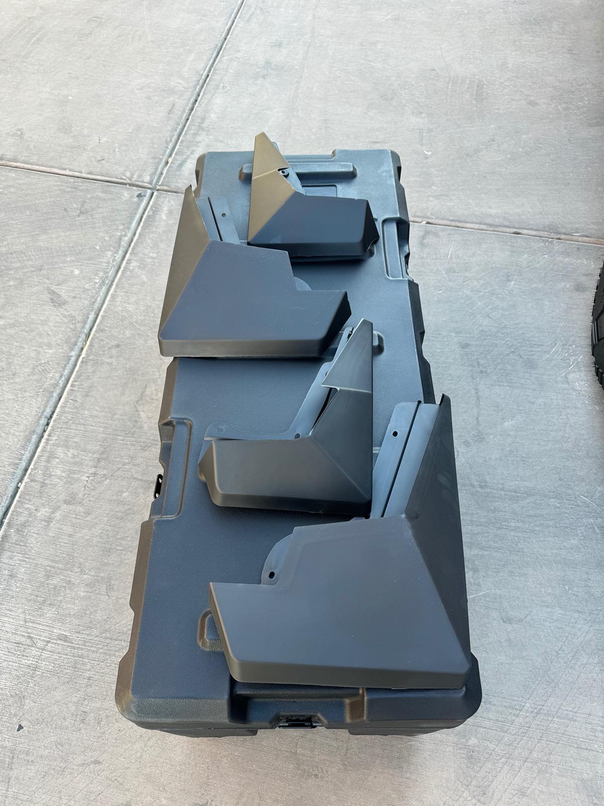 Tesla Cybertruck Mud flaps and cargo cases!!! Check it out! IMG_2613