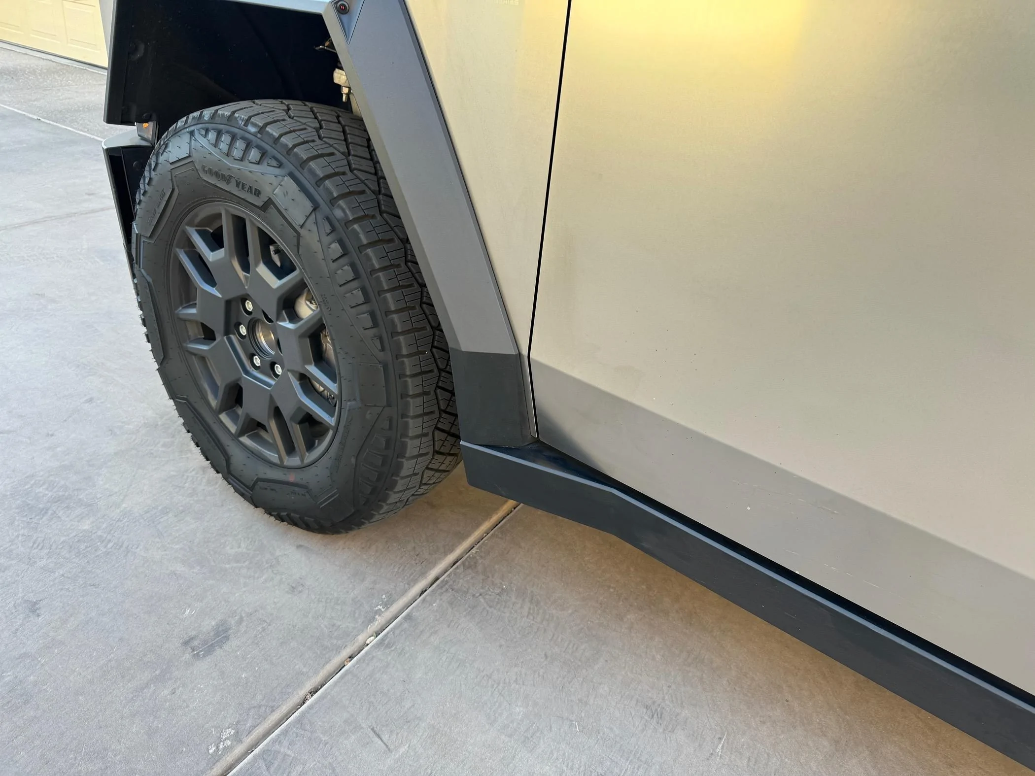 Tesla Cybertruck Mud flaps and cargo cases!!! Check it out! IMG_2615