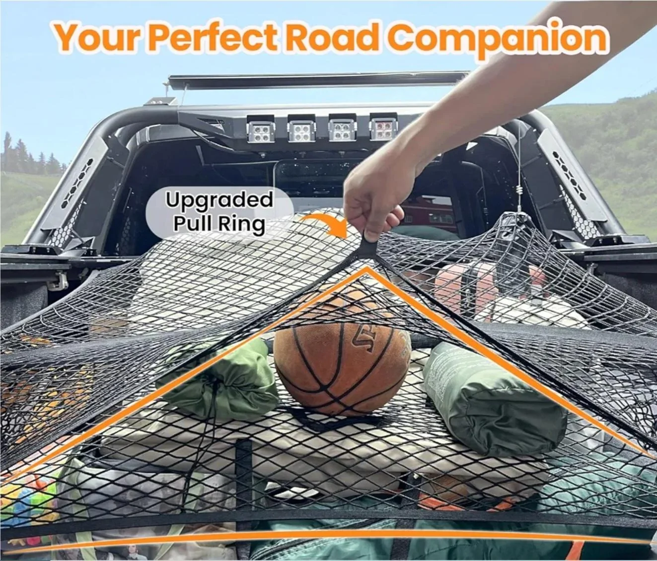 Tesla Cybertruck Installed three types of bed cargo nets from BestEVMod / EVVida Screenshot_20240622_181223_Amazon Shopping