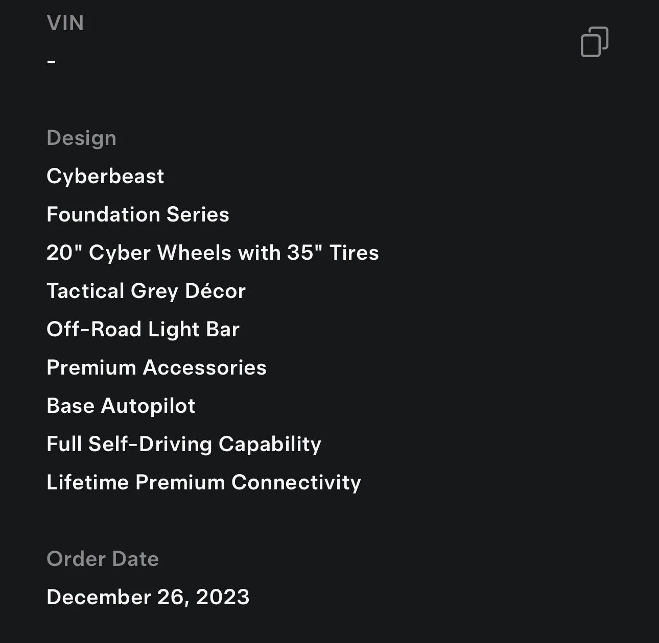 Tesla Cybertruck Cyberbeast waiting room ⏳ IMG_2062