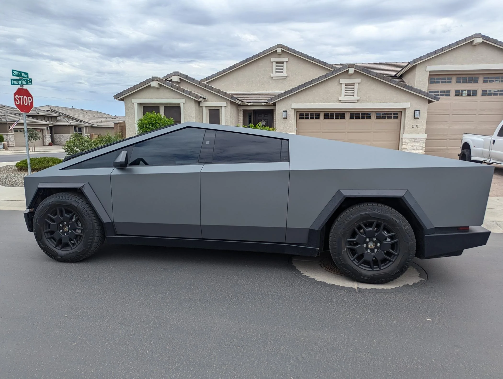 Tesla Cybertruck Matte Gunmetal Metallic Wrap! PXL_20240623_203305888