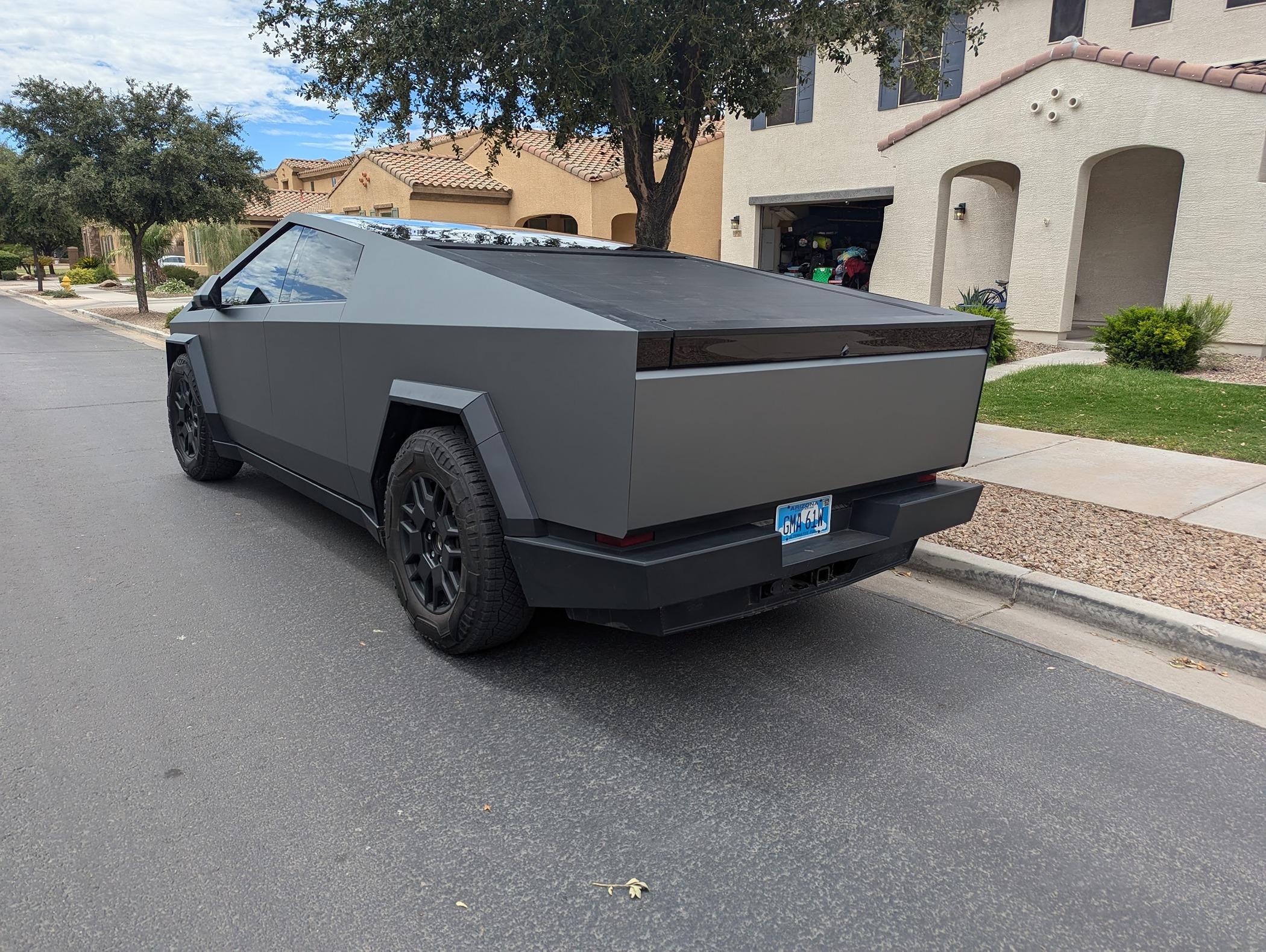 Tesla Cybertruck Matte Gunmetal Metallic Wrap! PXL_20240623_205057021