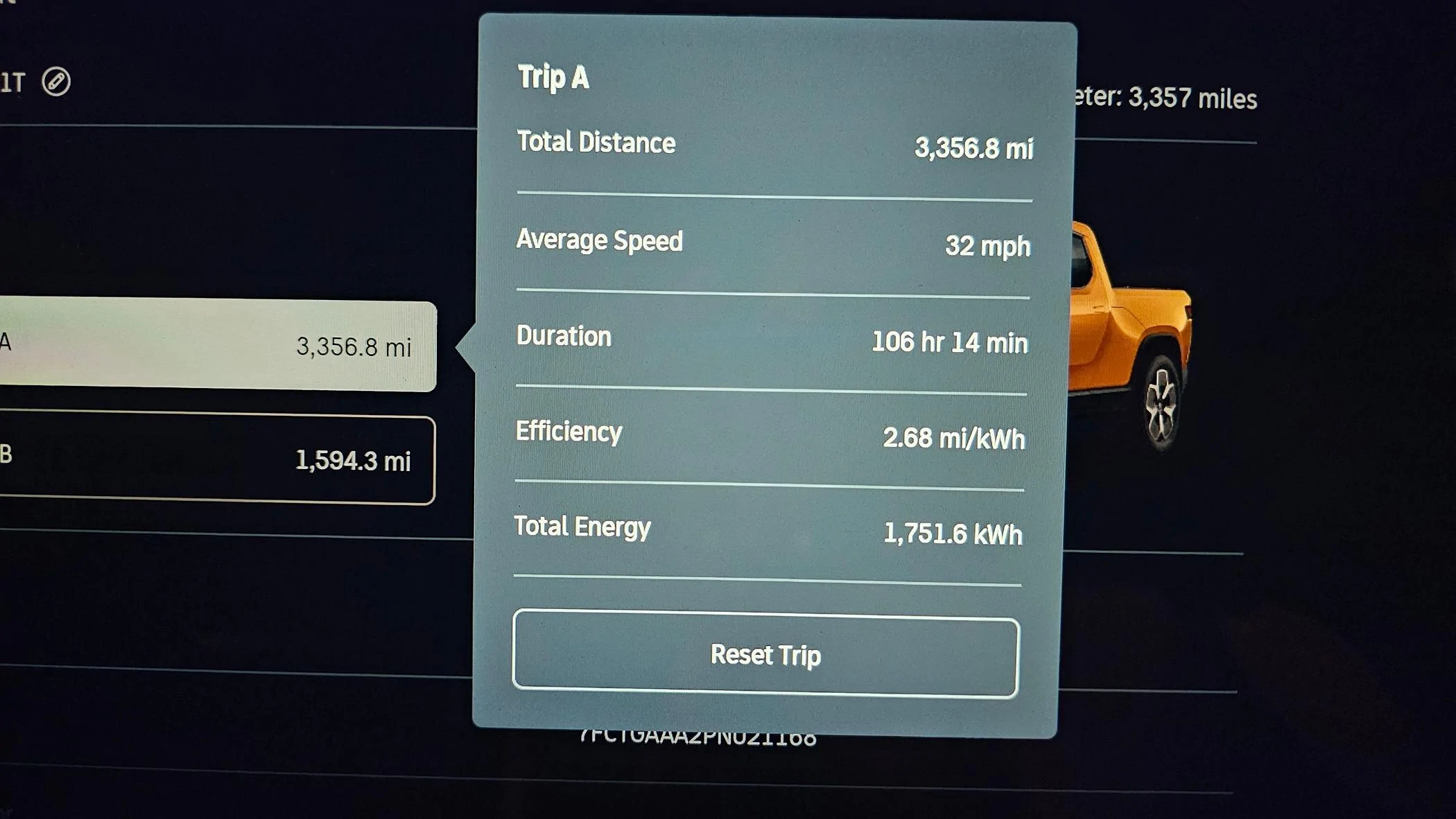 Tesla Cybertruck What's your lifetime Wh/mi? 20240625_122031