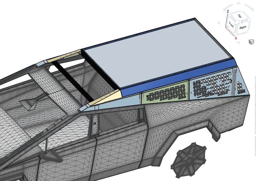 Tesla Cybertruck Cybertruck modular roof rack + bed rack w/ rooftop tent (RTT) - world's first?! Screenshot 2024-06-25 at 1.43.06 PM