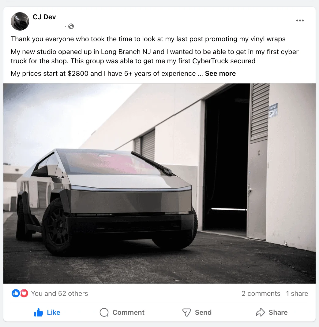 Tesla Cybertruck New Jersey Wrap Services 1719398445450-ph