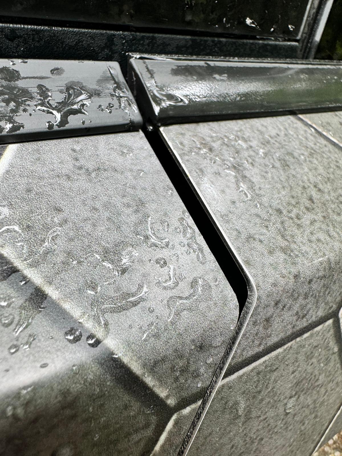Tesla Cybertruck Matte Hexagonal “Starship Heat Tile” Wrap IMG_3280