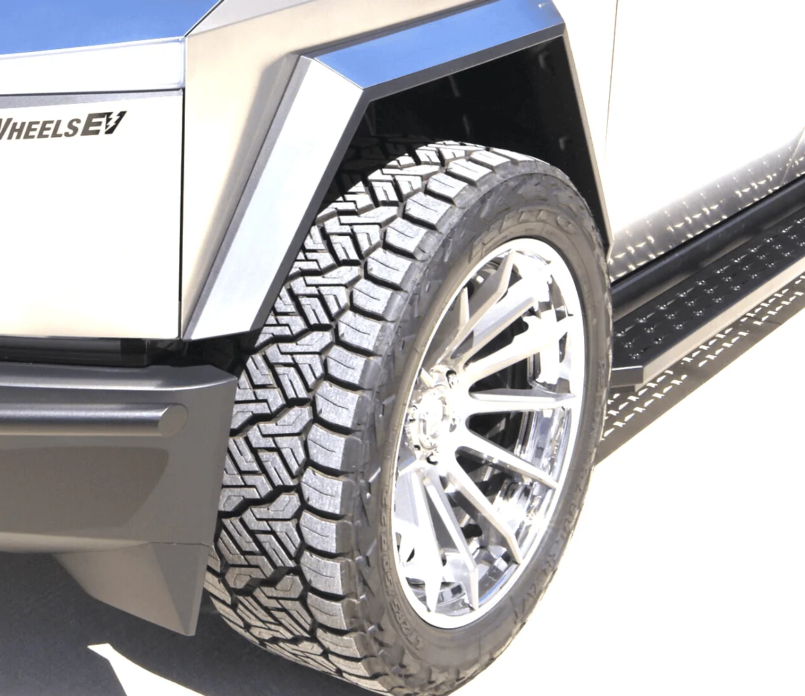 Tesla Cybertruck ***NEW***RealWheels EV Stainless Steel Running Boards 1719431408519-hc
