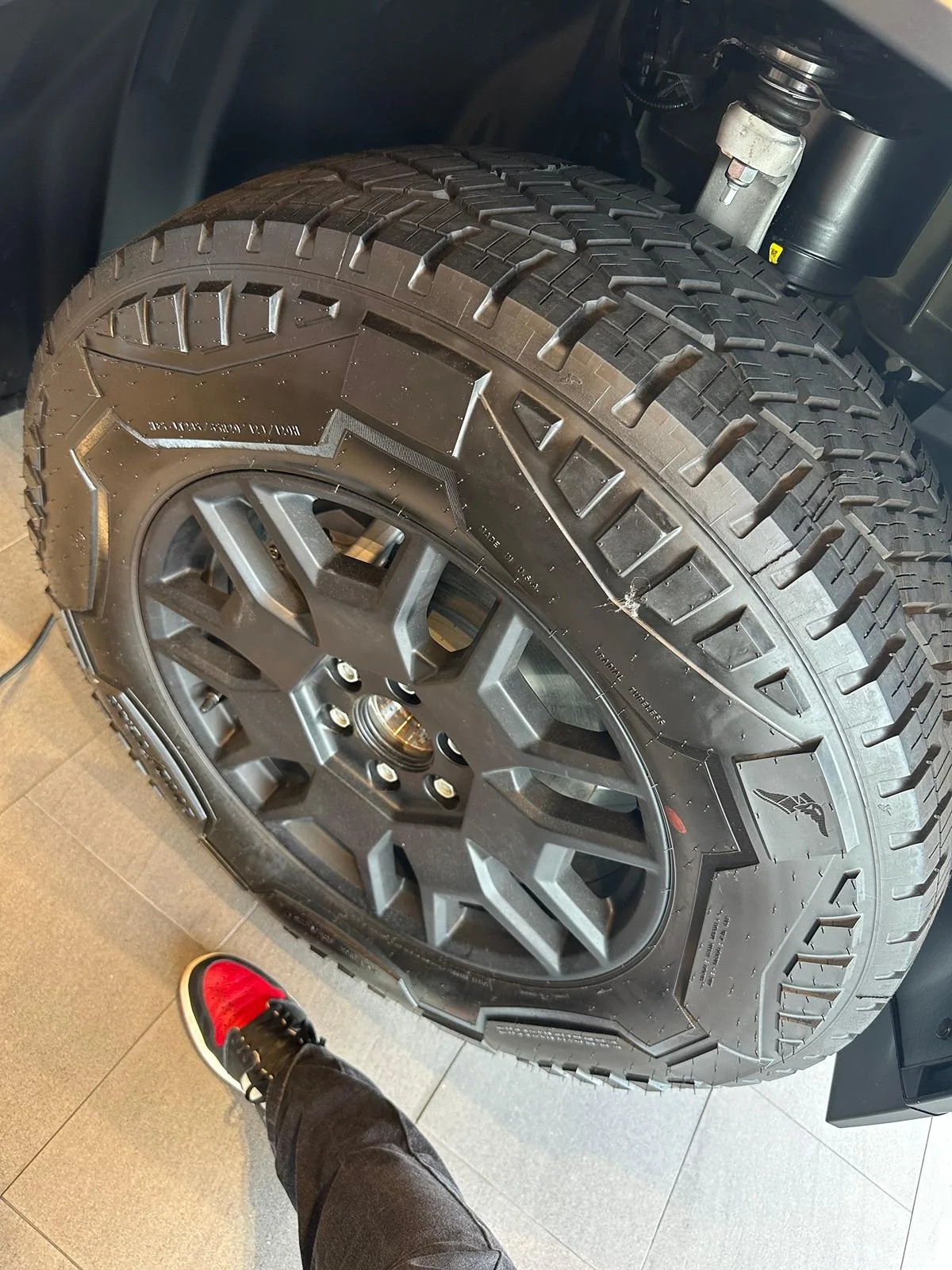Tesla Cybertruck All season tires no longer available for Foundation Series IMG_1610