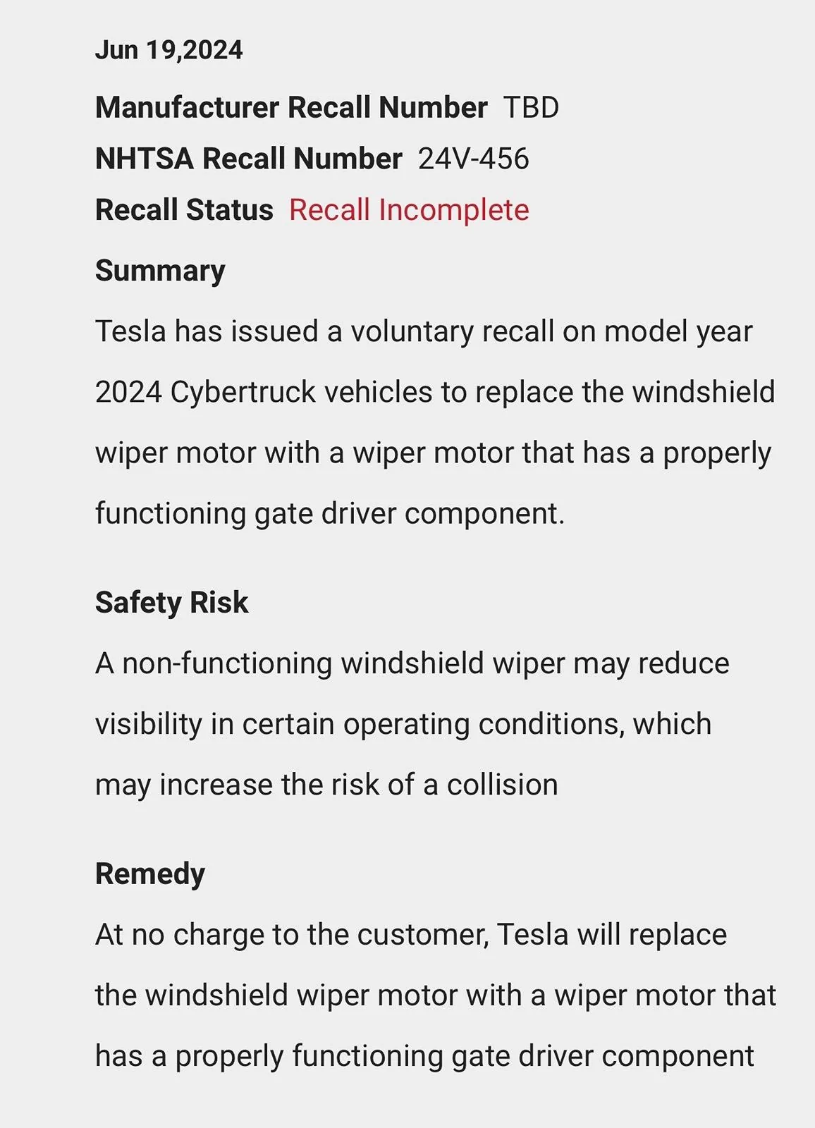 Tesla Cybertruck Should we worry about the wiper until fixed? IMG_8896