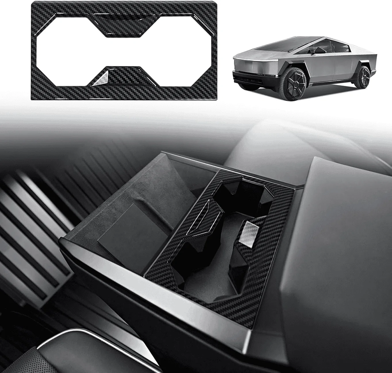 Tesla Cybertruck BestEvMod - Check out our latest Cup Holder Trim Cover and Side Mirror Covers! New Product Discount 1719569551312-jj