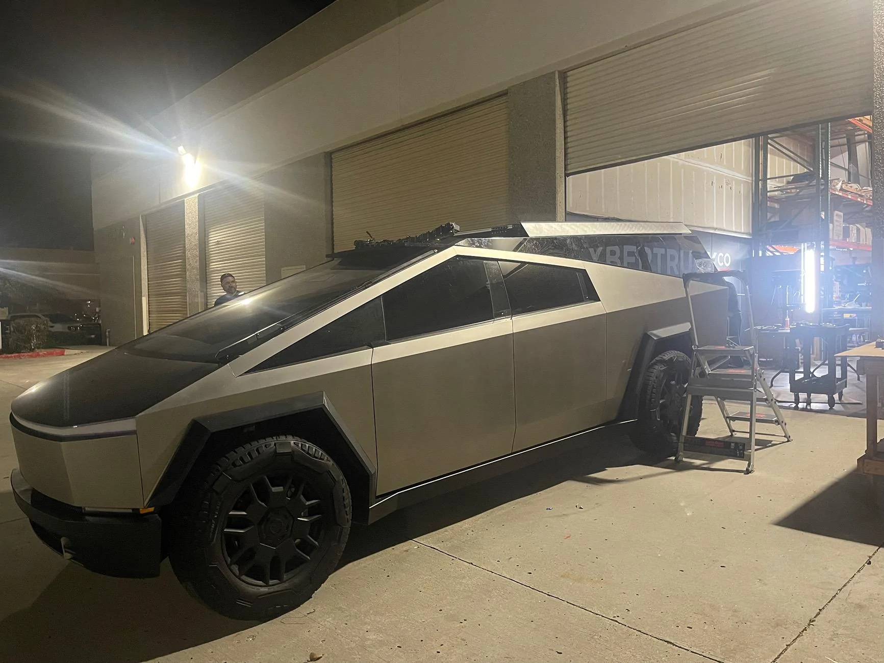 Tesla Cybertruck CYBERTRUCKco World’s First Production-Intent roofrack w/ custom rooftop tent IMG_6352