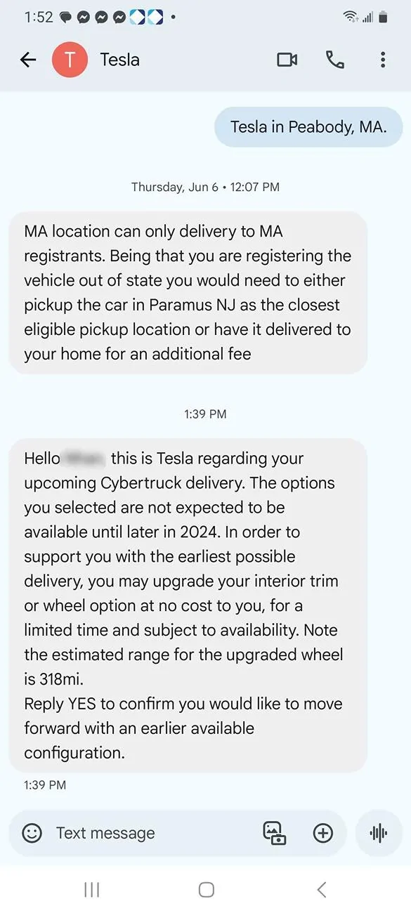 Tesla Cybertruck All season tires no longer available for Foundation Series Tesla Messages 6-30-24