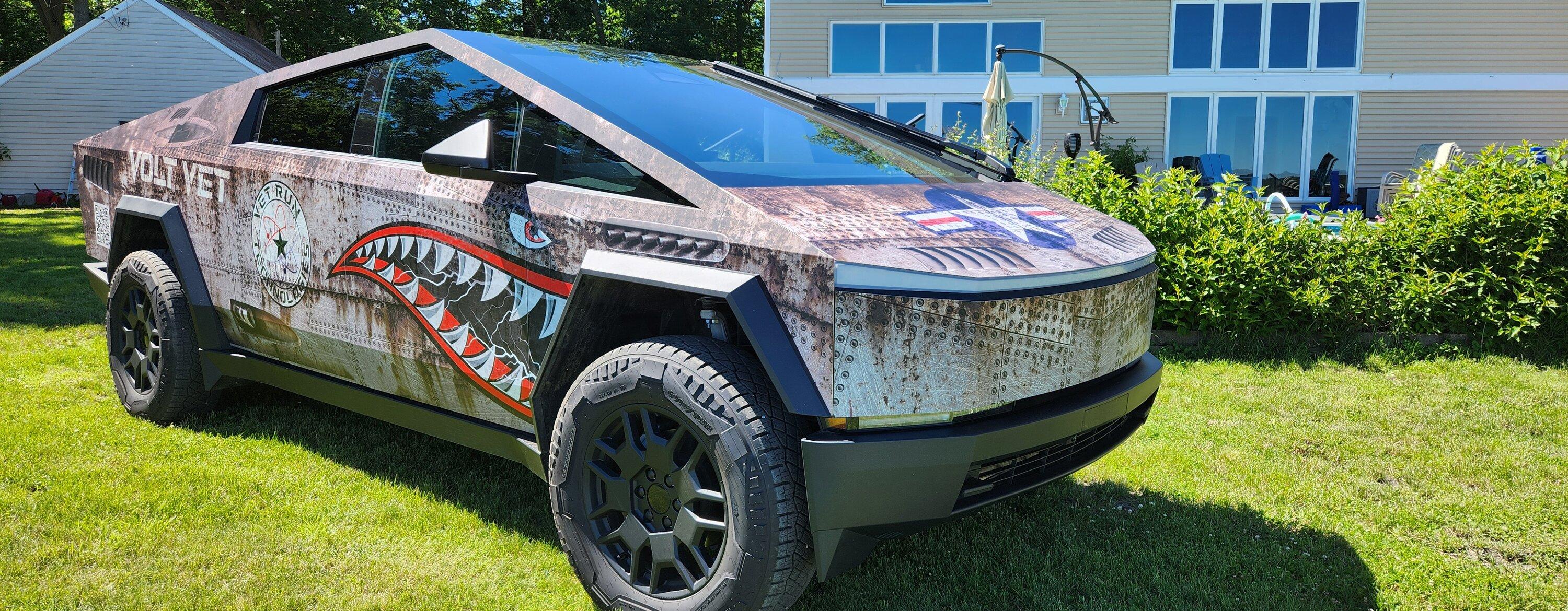Tesla Cybertruck Custom business wrap for my CT. 1000004433