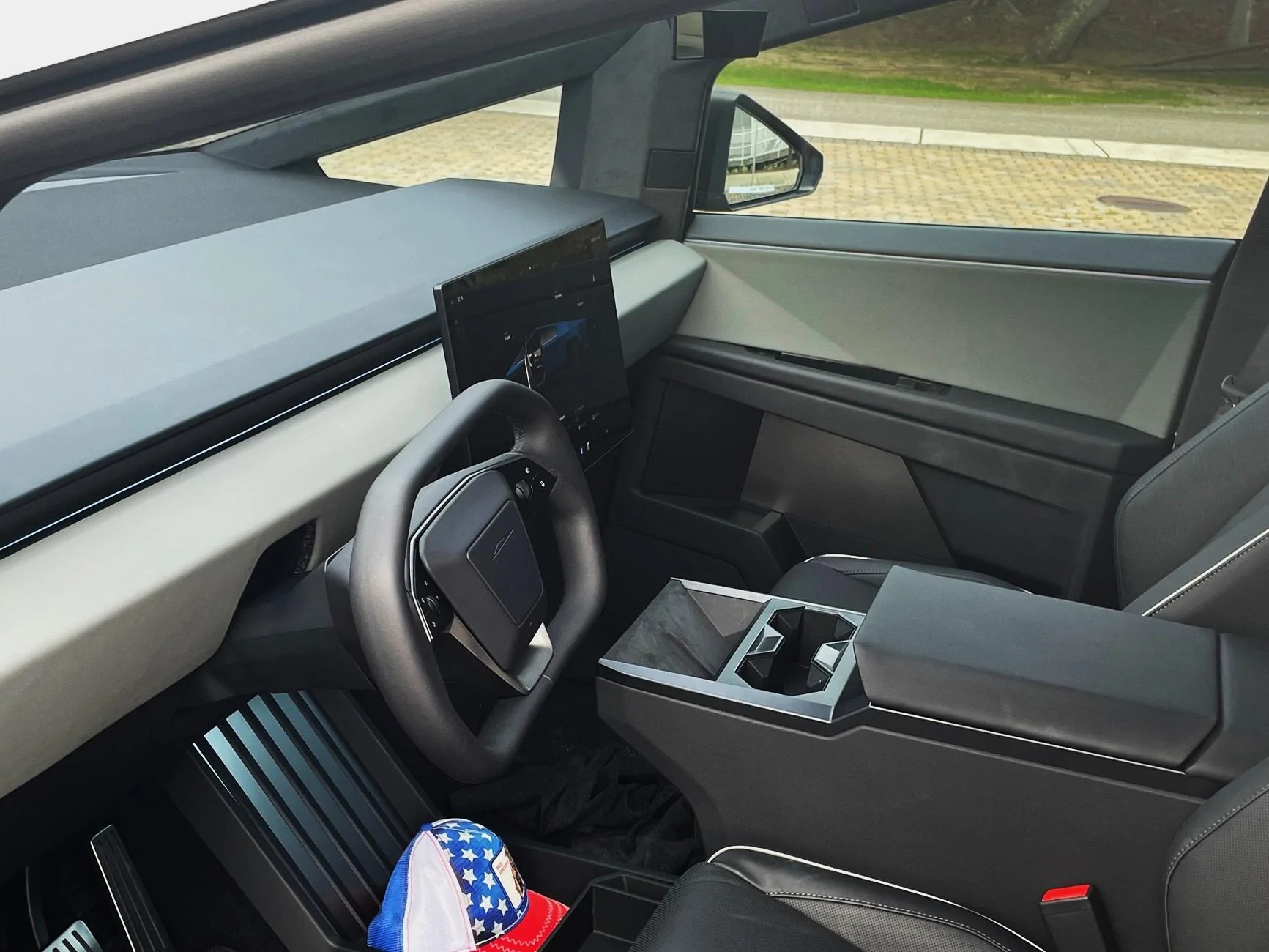 Tesla Cybertruck Tactical Grey Interior Cybertruck (CyberBeast)'s Surprising & Amazing Delivery Experience in Houston Area IMG_3690