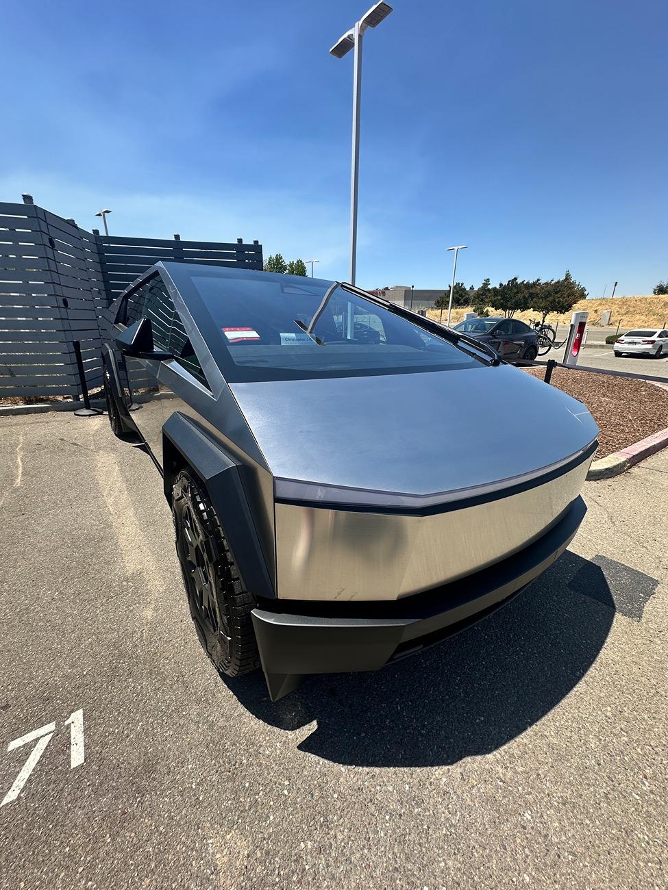 Tesla Cybertruck Beast with a Beast (dog) IMG_0756