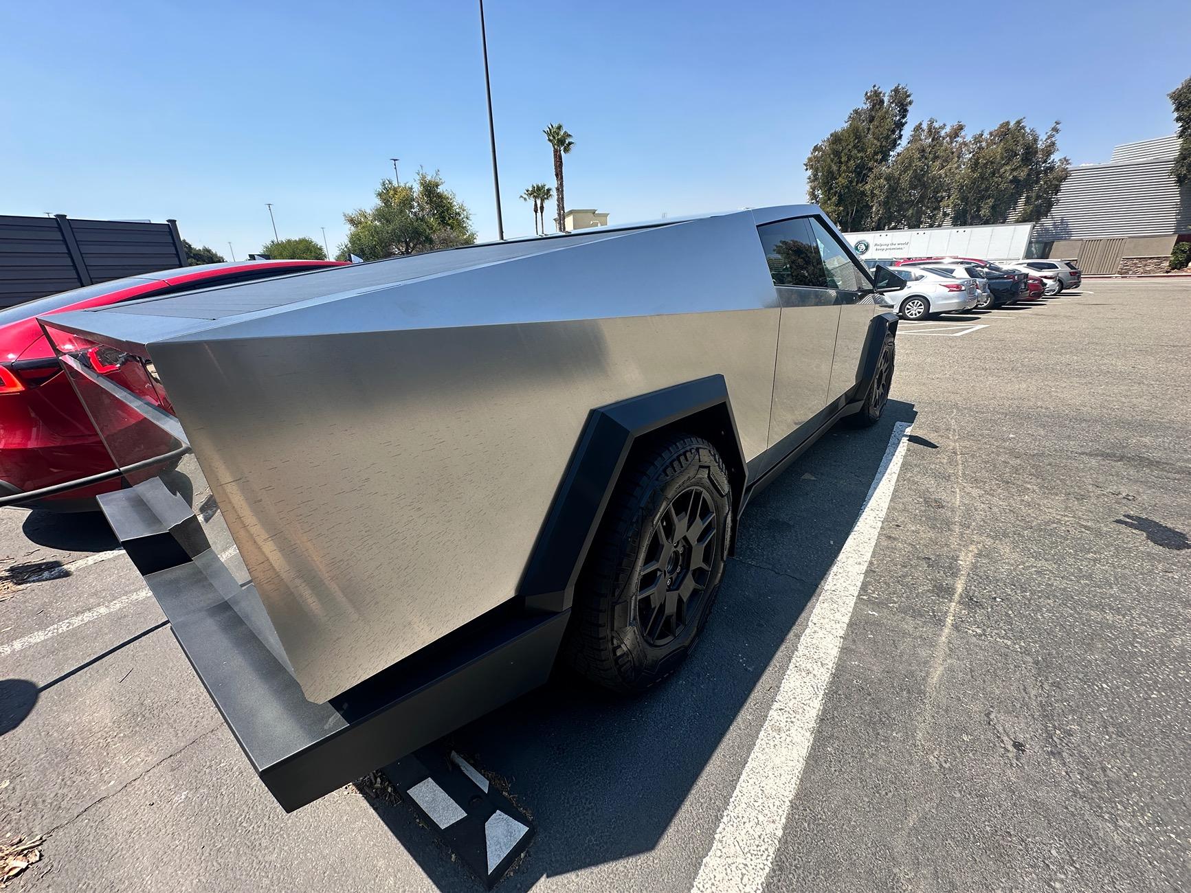Tesla Cybertruck Beast with a Beast (dog) IMG_0761