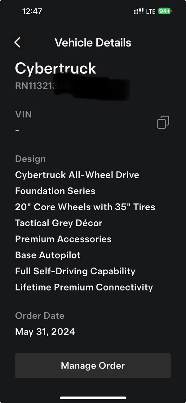 Tesla Cybertruck Tactical Gray Interior VIN IMG_6469