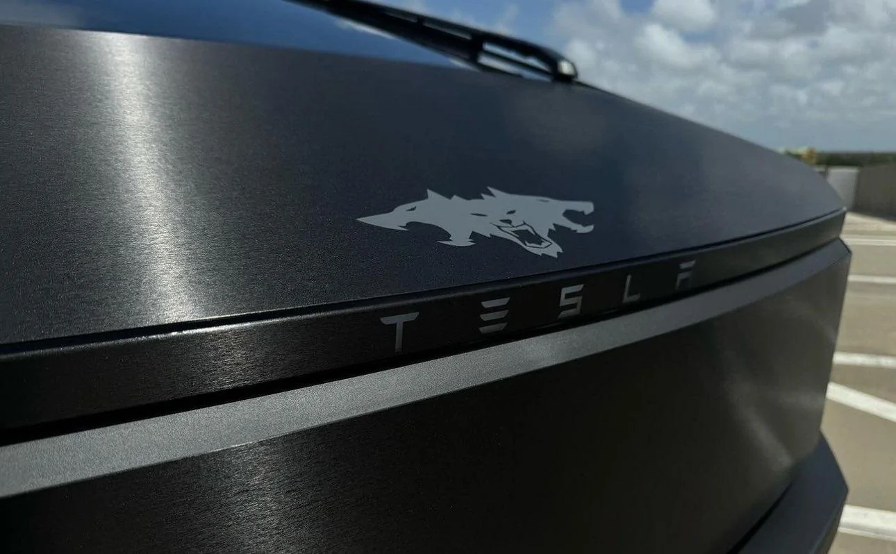 Tesla Cybertruck BLACK Vinyl Wrap & PPF Cybertruck -- Photos & Videos Brushed Black Stainless Steel Cybertruck by Signature Customs 1