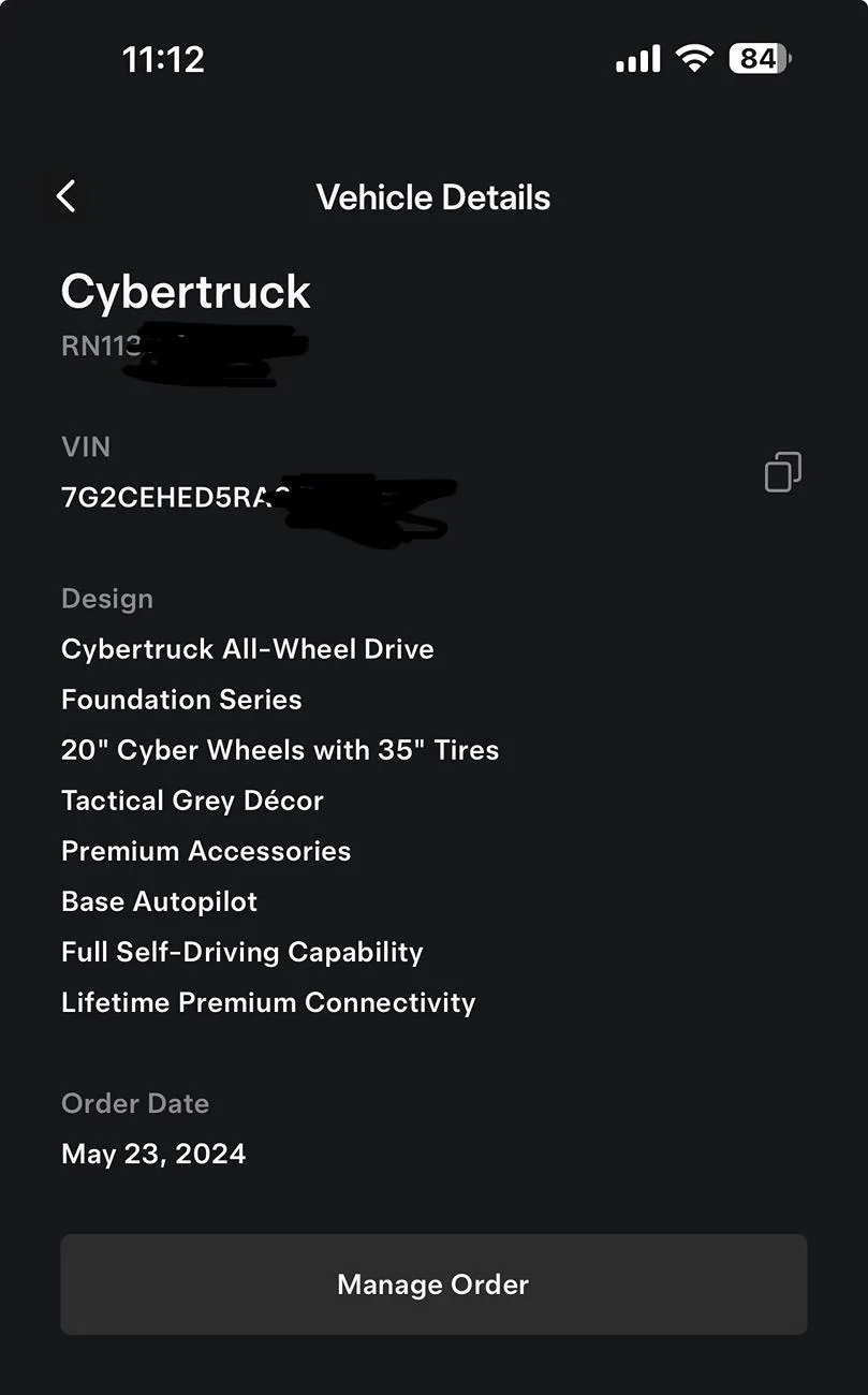 Tesla Cybertruck Tactical Gray Interior VIN IMG_7206