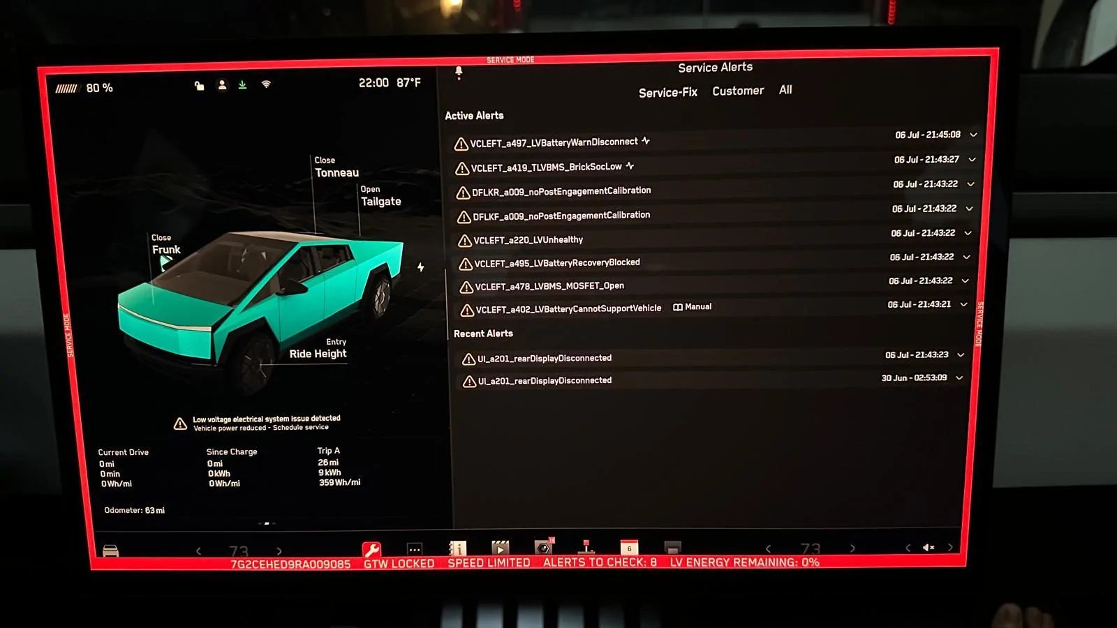 Tesla Cybertruck My Cybertruck will not start / power on ct-borked-mv-battery9