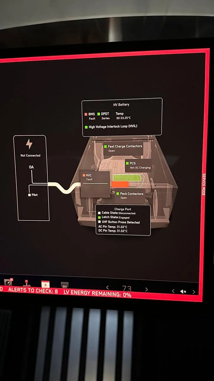 Tesla Cybertruck My Cybertruck will not start / power on ct-borked-mv-battery5
