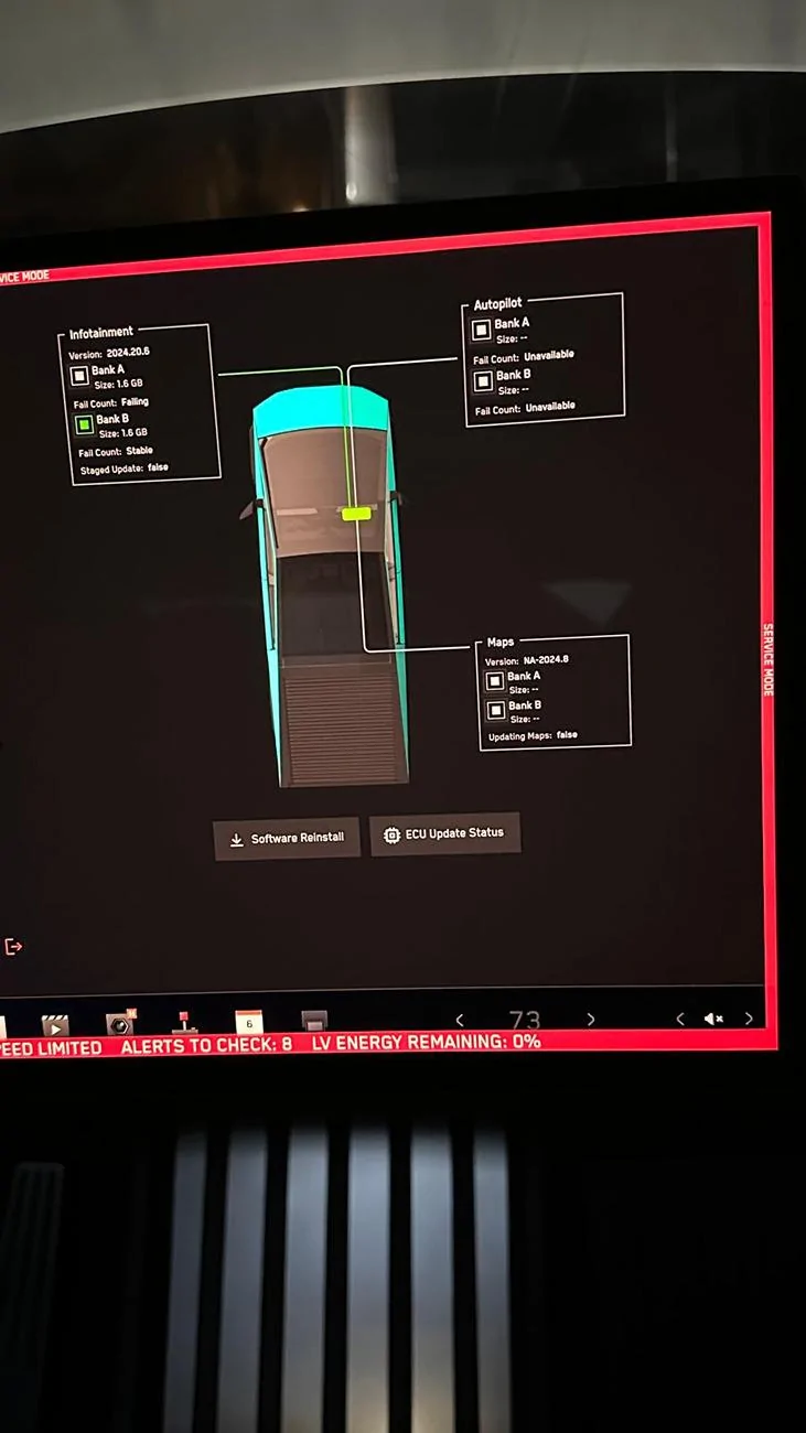 Tesla Cybertruck My Cybertruck will not start / power on ct-borked-mv-battery4