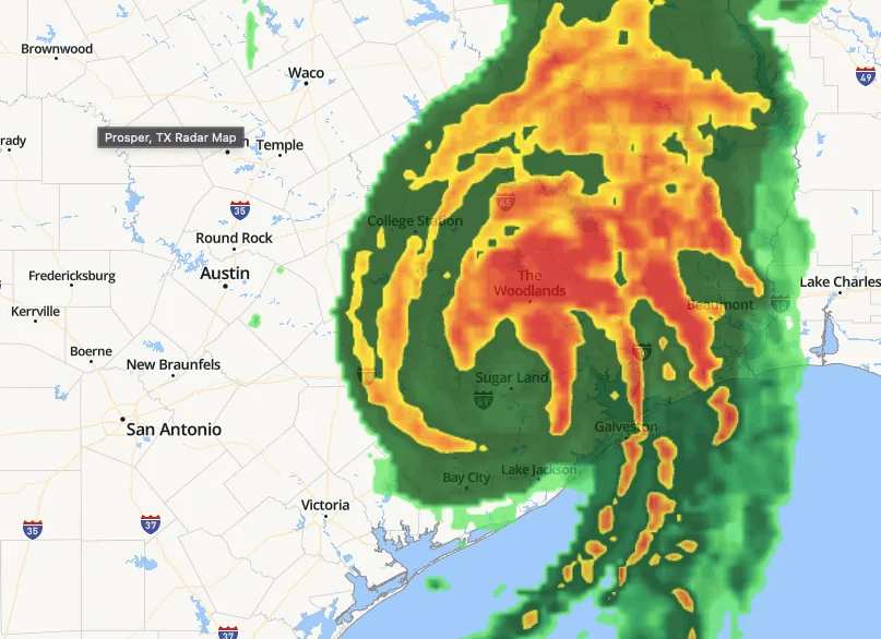 Tesla Cybertruck Many Cybertrucks to be used today for backup power! (Hurricane Beryl) Screen Shot 2024-07-08 at 9.12.17 AM