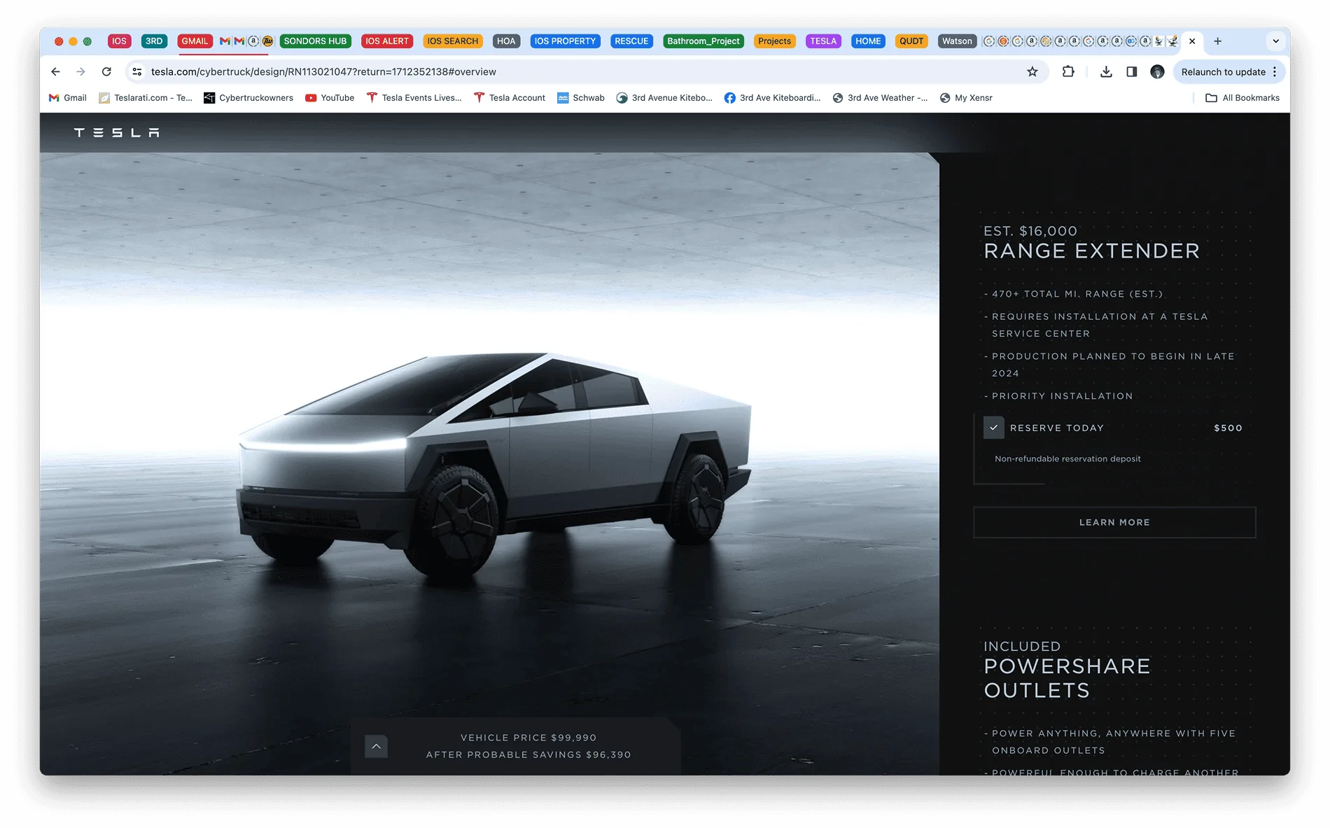 Tesla Cybertruck How do you pre-order Range Extender? Select_Range_Extender_04-05-2024_2.27.34PM