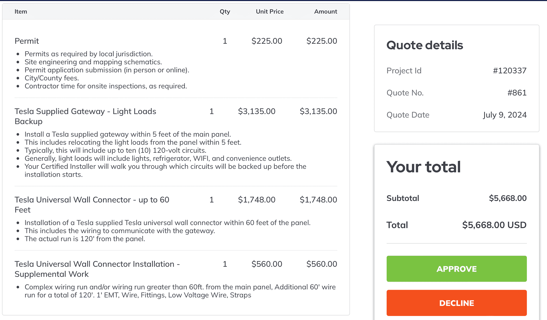 Tesla Cybertruck PowerShare Cost $5118.75 Screenshot 2024-07-09 at 5.07.33 PM