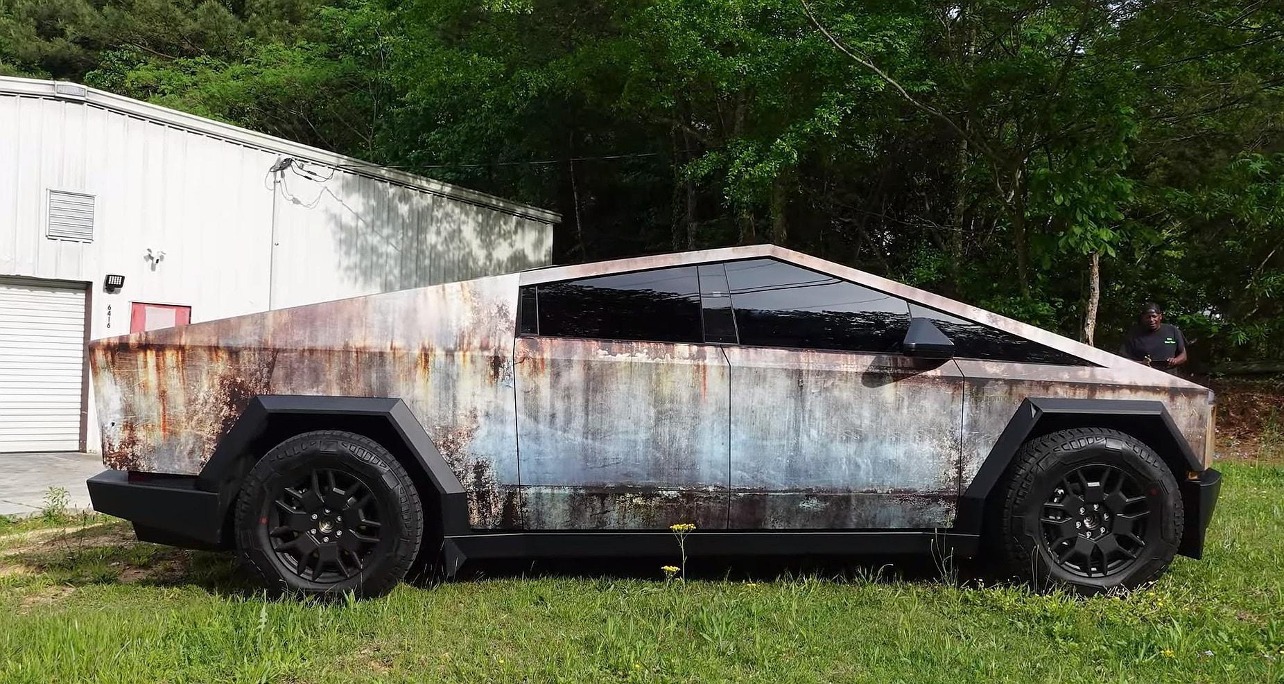 Tesla Cybertruck My "Montana Wrap" Rust wrap Cybertruck 3