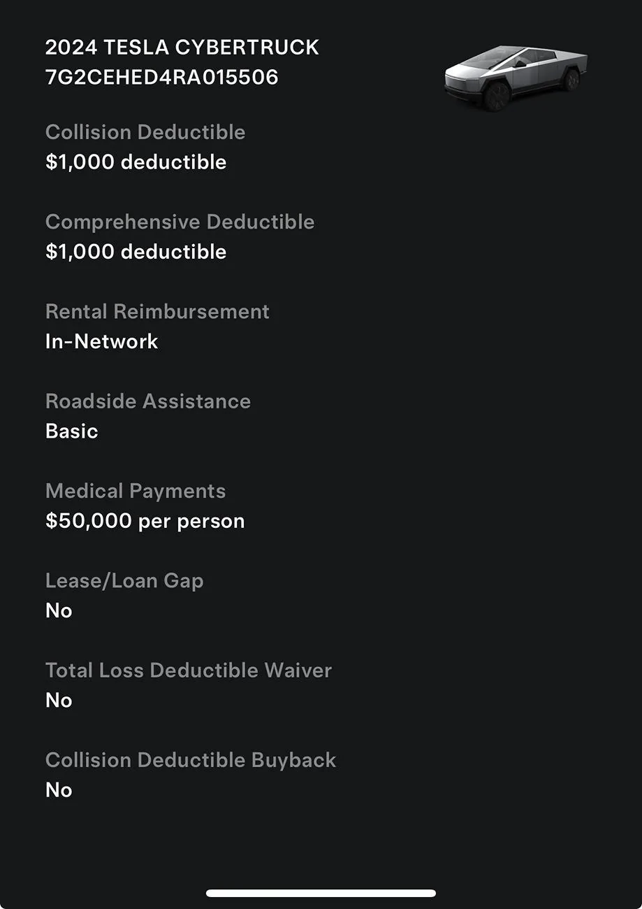 Tesla Cybertruck Vandalism Insurance Questions IMG_1195