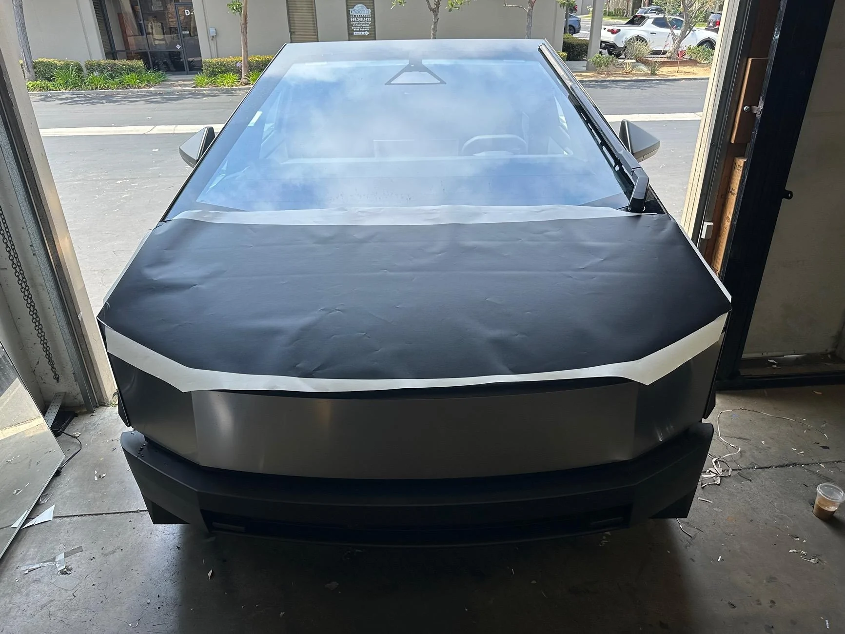 Tesla Cybertruck Beyond Slick DIY wrap kit install IMG_6312