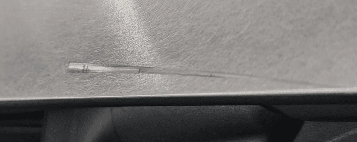 Tesla Cybertruck Cybertruck scratched while getting windows tinted 1720824356580-yu