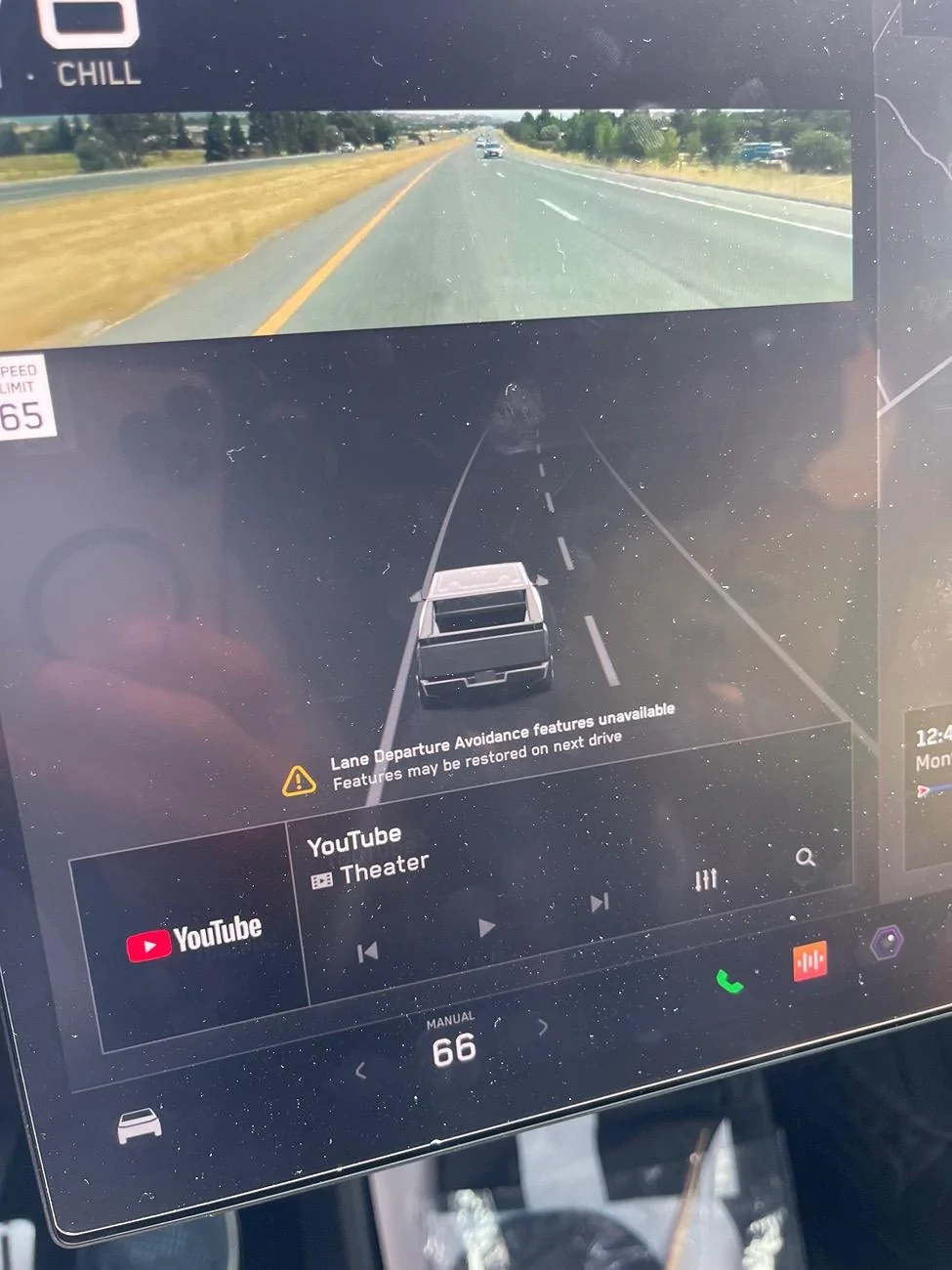Tesla Cybertruck Is there easy way to fix this error stopping cruise control? IMG_6670