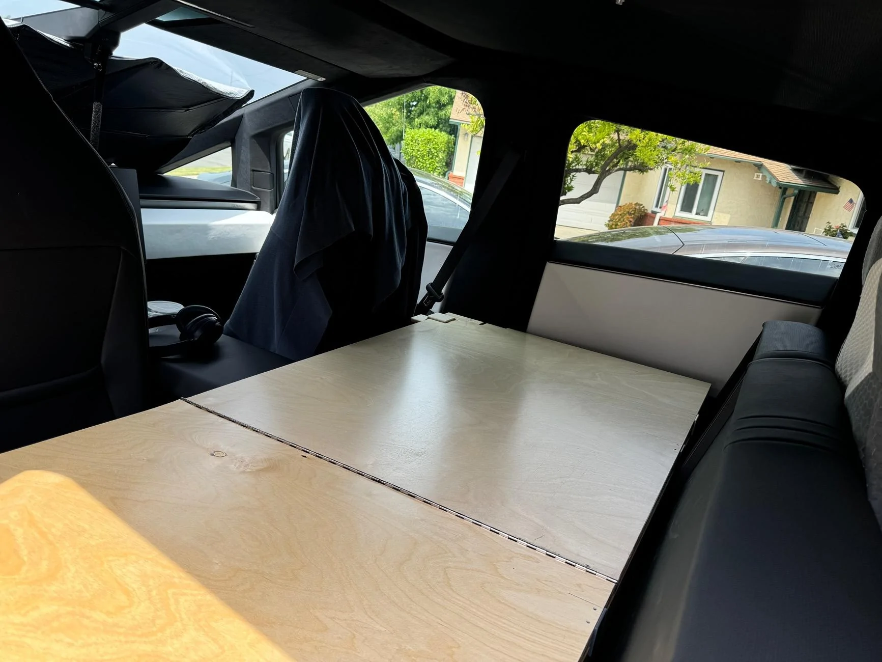 Tesla Cybertruck Bunk Bed installed in my Cybertruck IMG_5253